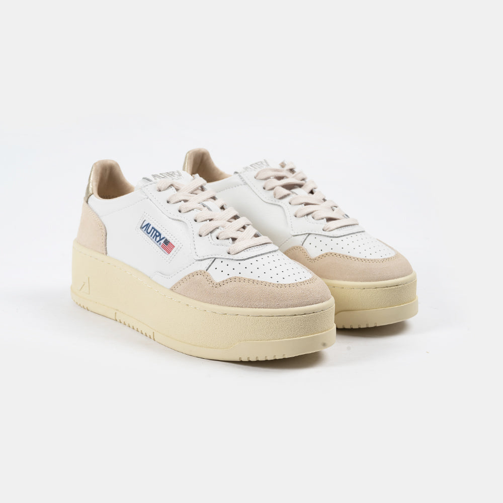 Autry Platform Low Wht/Platinum Ptlw-ls01