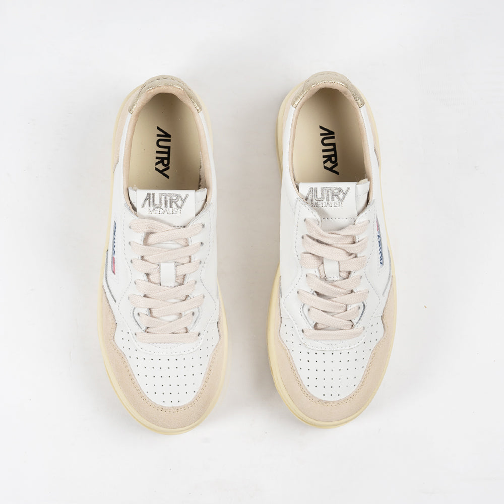 Autry Platform Low Wht/Platinum Ptlw-ls01