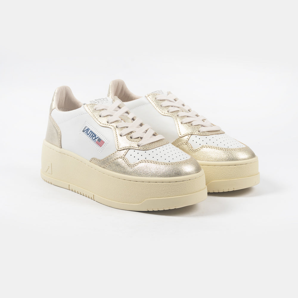 Autry Platform Low Wht/Platinum Ptlw-wb16