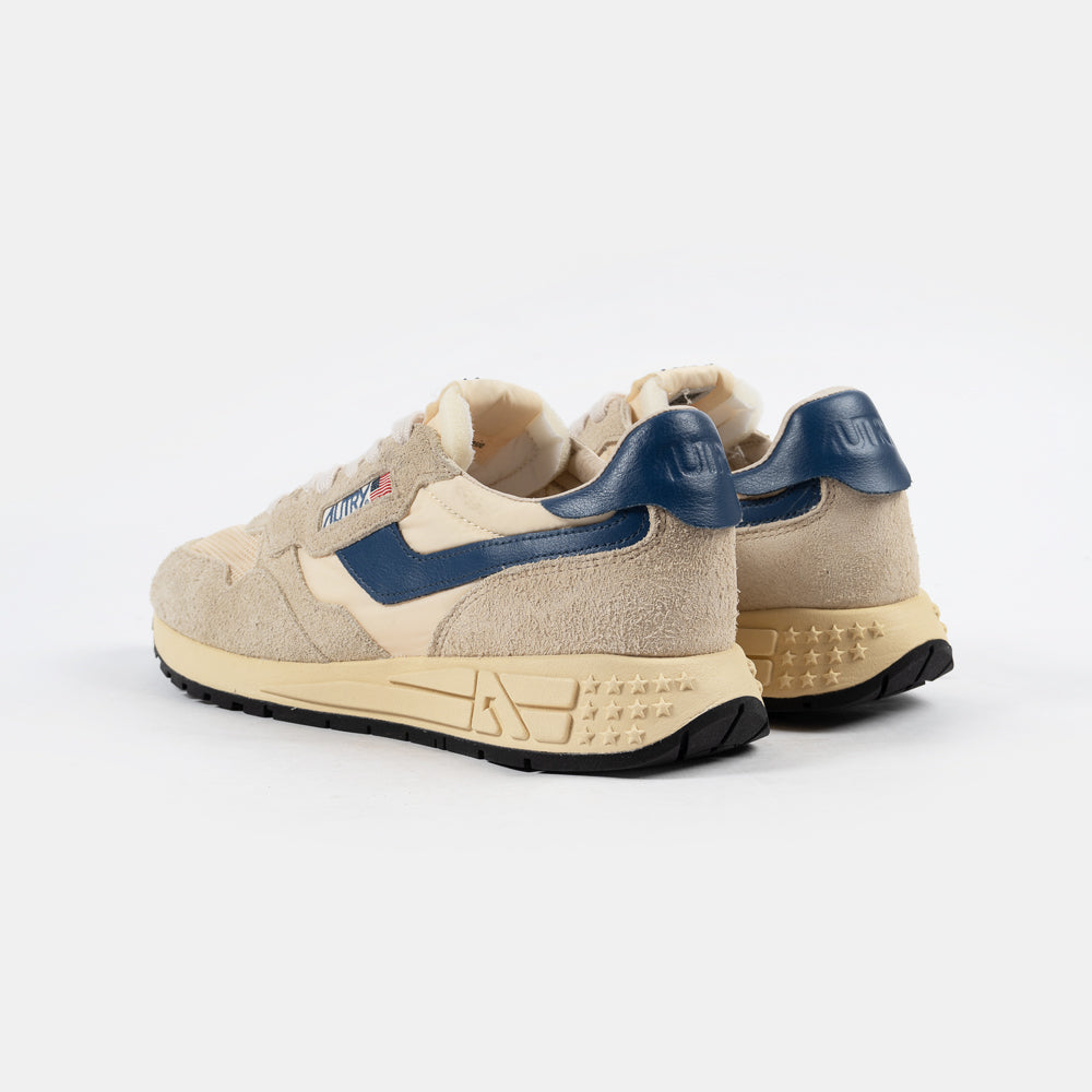 Autry Reelwind Low Sued/Net Ecru/Ensblu Wwlm-ut27