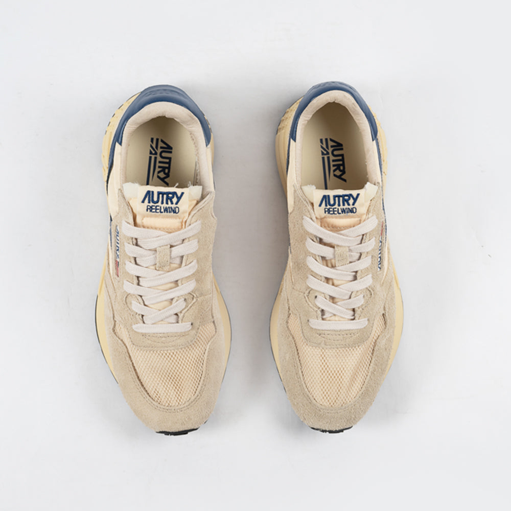Autry Reelwind Low Sued/Net Ecru/Ensblu Wwlm-ut27