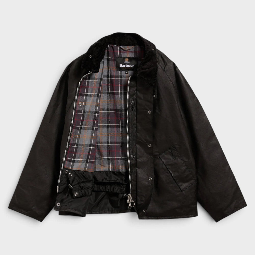 Barbour Os Transport Wax Jacket Black Mwx1678bk91