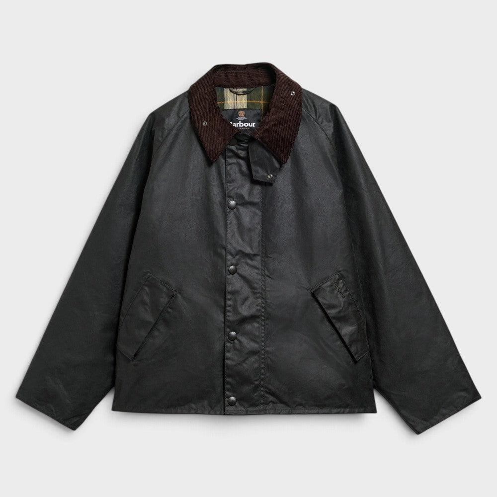 Barbour Os Transport Wax Jacket Sage Mwx1678sg91