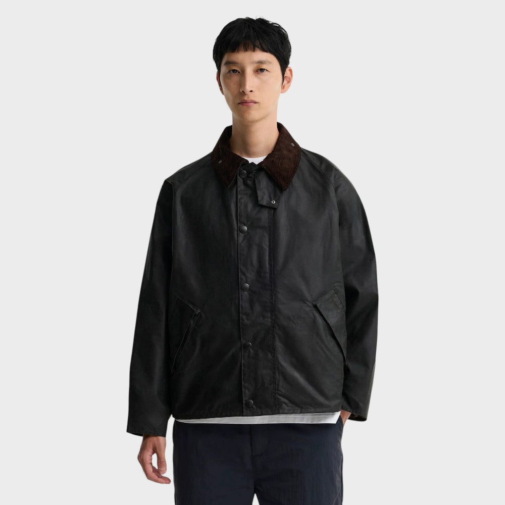 Barbour Os Transport Wax Jacket Sage Mwx1678sg91