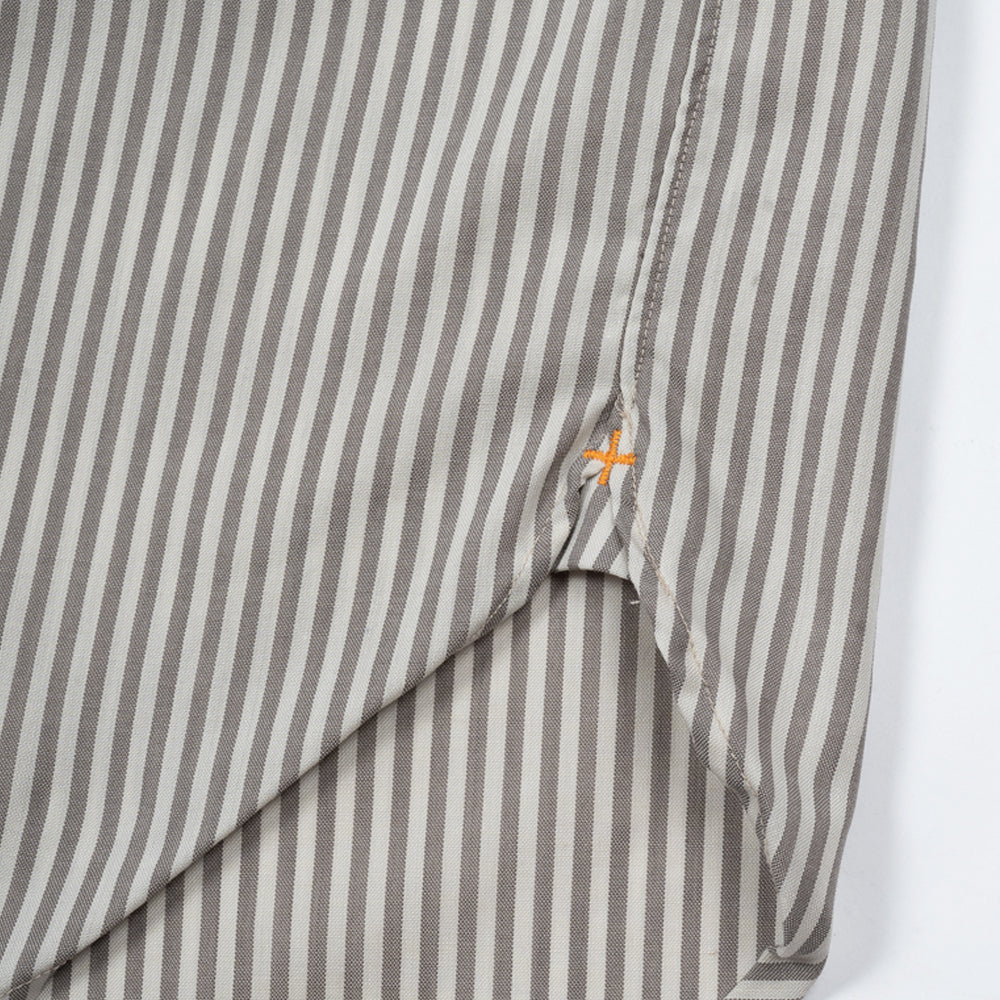 Beams+ B.d. Classic Fit Ls Stripe Brown 38111158139