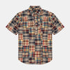 Beams+ Bd Pullover Classic Fit Ss Beige Madras 38010183139