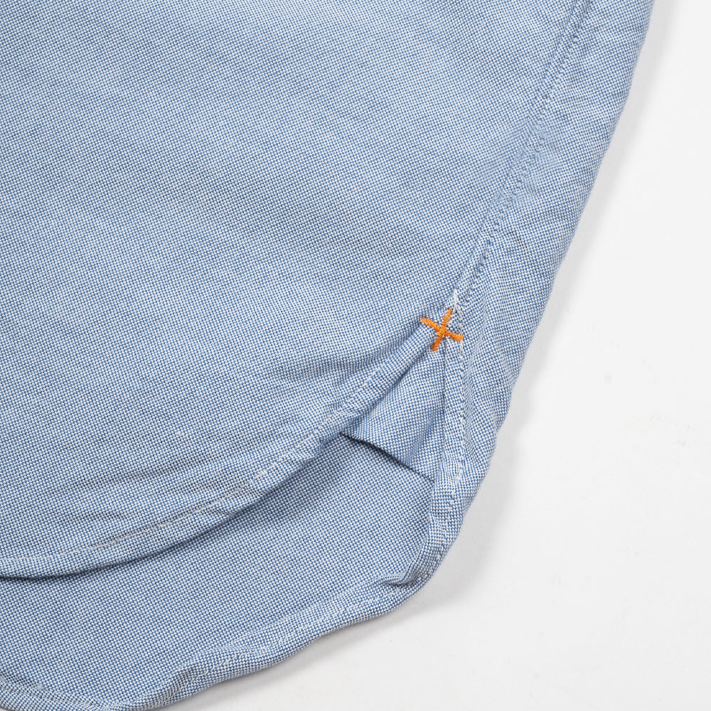 Beams+ B.d Short Sleeve Oxford Sax 38010032139