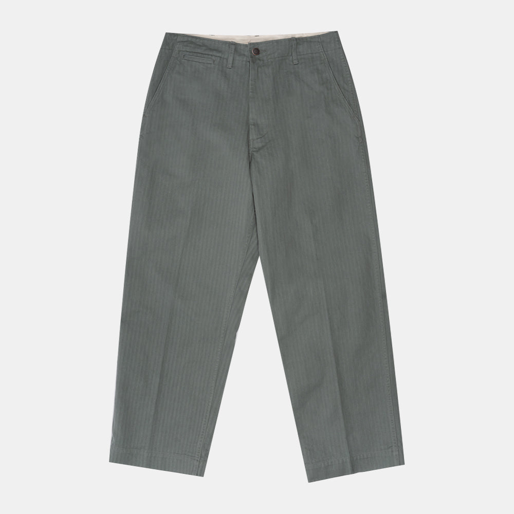 Beams+ Mil Trousers Sage Herringbone 38230126791