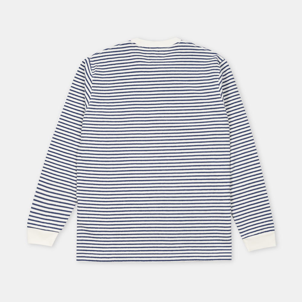 Beams+ Pocket Tee Inlay Stripe Off White 38140074048
