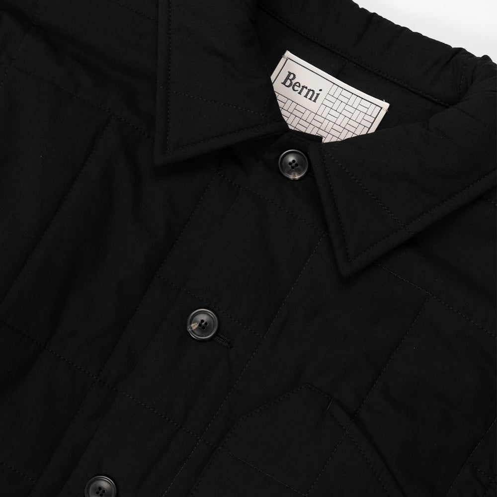 Berni Basketweave Quilt Jacket Black Basketweave Quilt-black