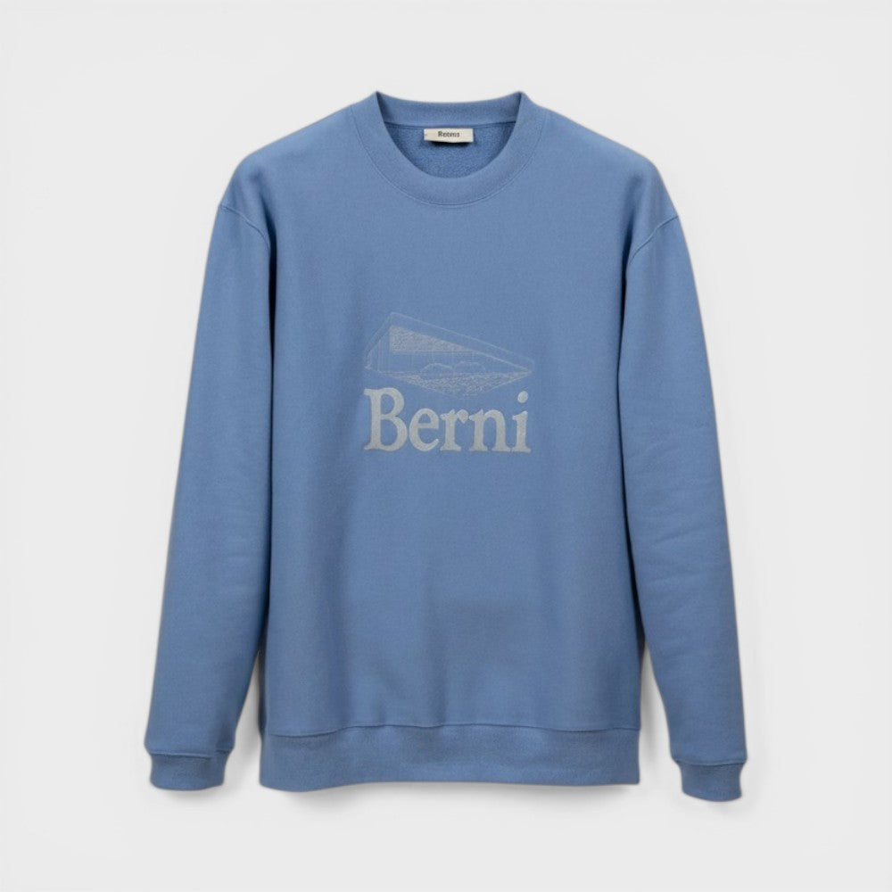 Berni Sweat Landmark Sweater Teenage Blue Landmark Sweater-teenage-blue