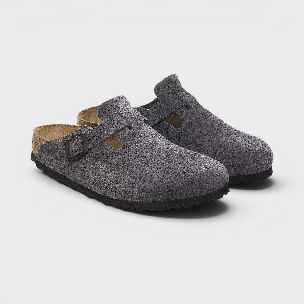 Birkenstock Boston Velvet Grey 1028602