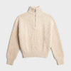 Bram's Fruit Fisherman Quarter Zip Knit Beige 2035-Beige