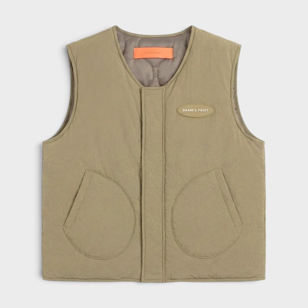 Bram's Fruit Reversible Padded Vest S/Manch Olive Green 2012-green