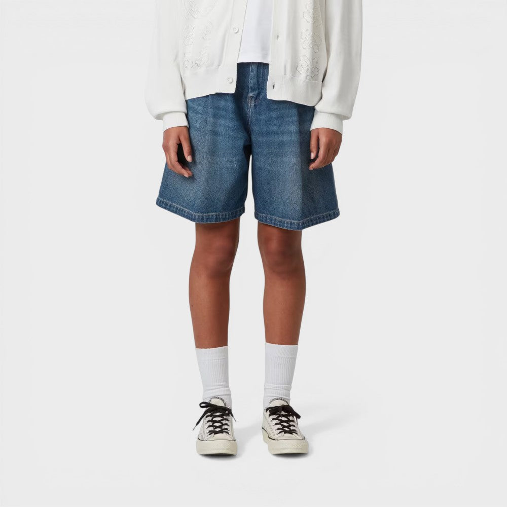 Carhartt Wip W Alta Short Blue Dark Used Wash I033345-01-4l