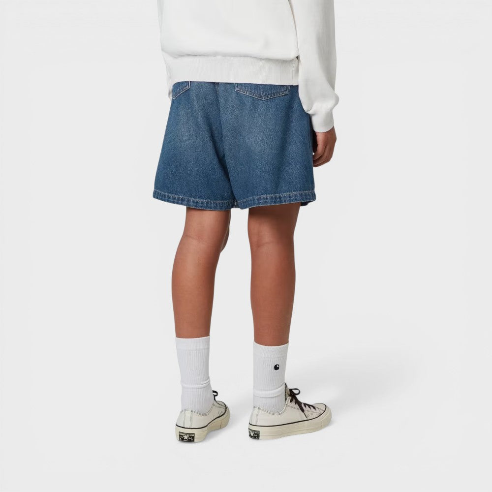 Carhartt Wip W Alta Short Blue Dark Used Wash I033345-01-4l