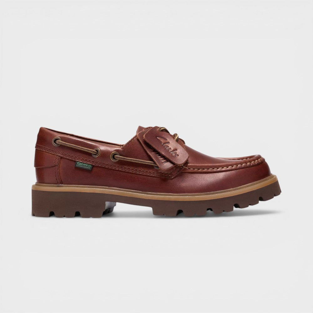 Clarks Cleyhill Boat Brown Leather 26186176