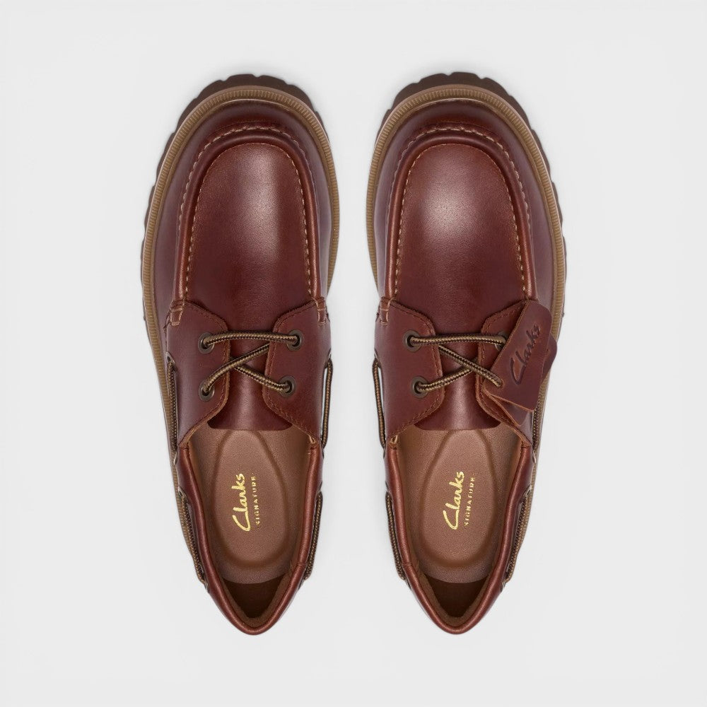 Clarks Cleyhill Boat Brown Leather 26186176