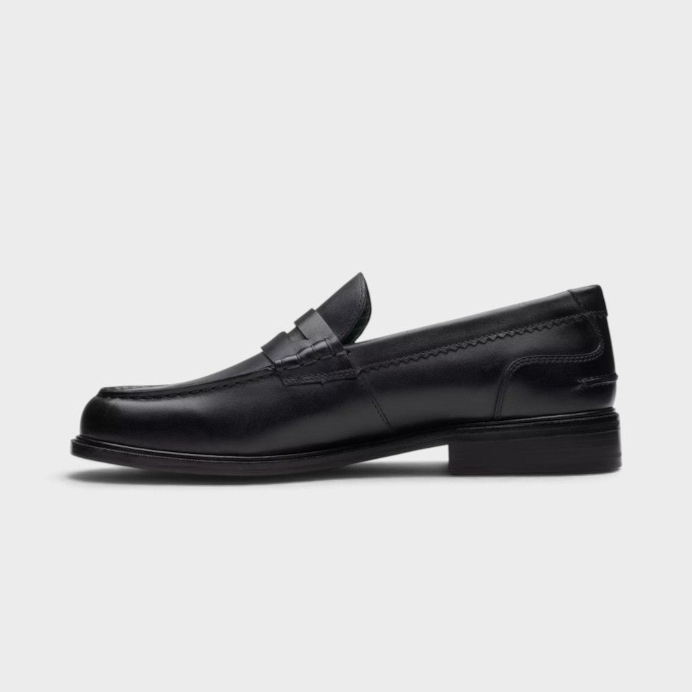 Clarks Craft James Lo Loafer Black Leather 26178569