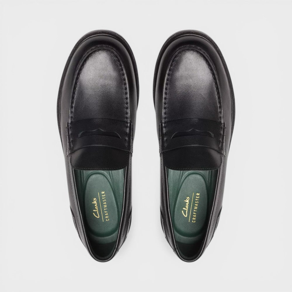 Clarks Craftjames Lo Black Leather 26178569
