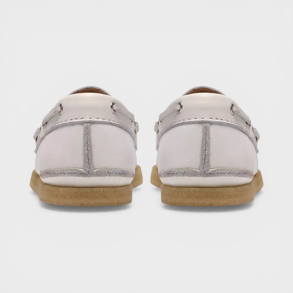 Clarks Godney Boat W White Grain 26186475