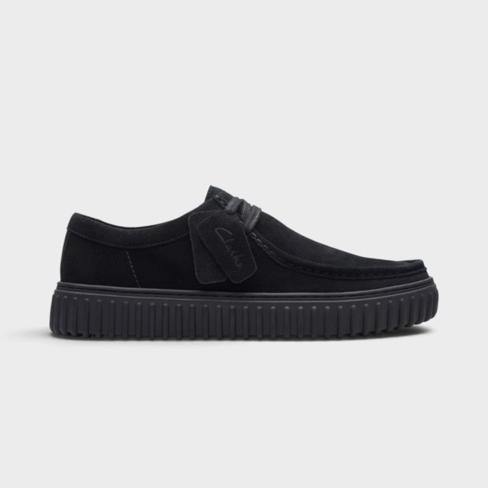 Clarks Torhill Lo Black Suede 26172019