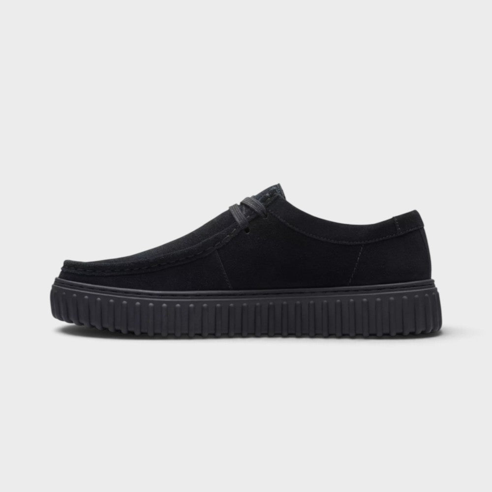 Clarks Torhill Lo Black Suede 26172019