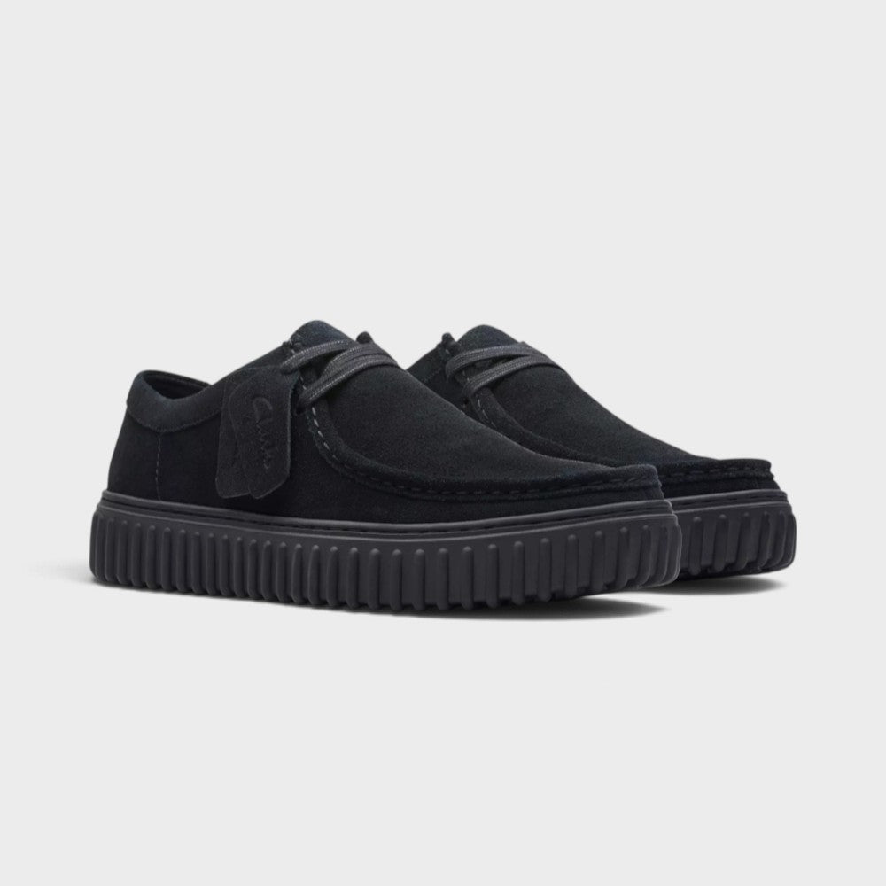 Clarks Torhill Lo Black Suede 26172019