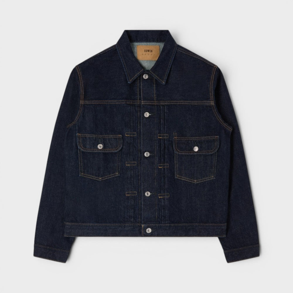 Edwin Denim Jacket Blue Rinsed I033604-01-02