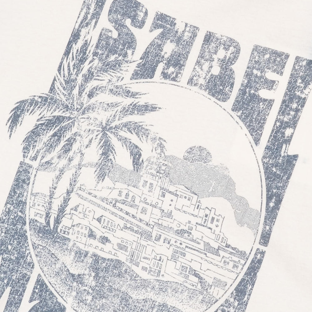 Marant Honore Tshirt Ecru C3n09h-23ec