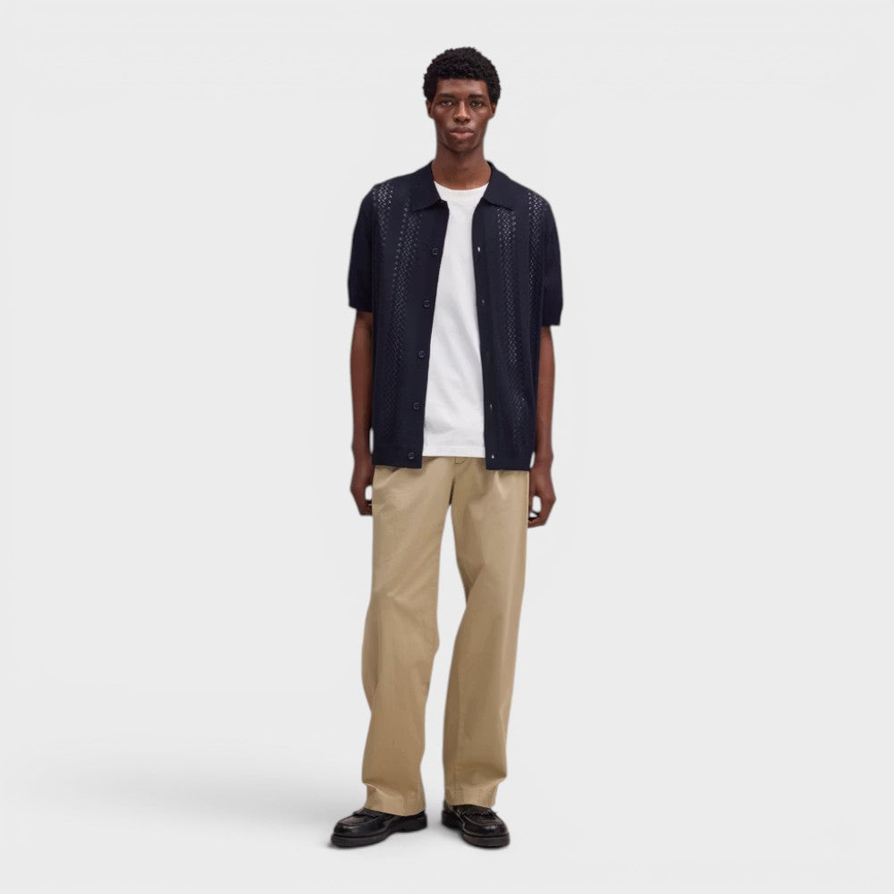 Nn07 Thor S/S Cardigan/Polo Deep Navy 2610000013-213