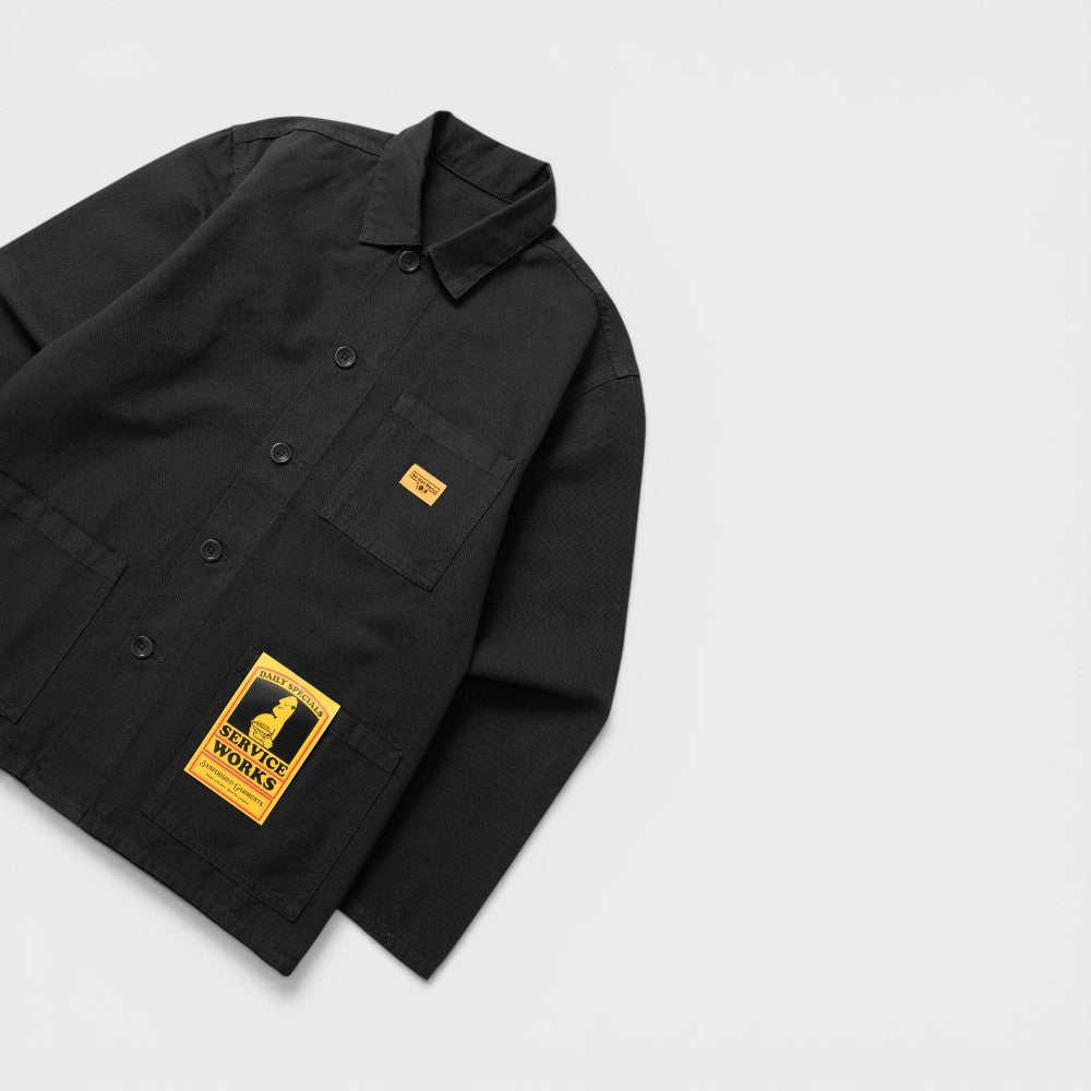 Service Works Canvas Chore Shirt Black Sw009s26-black