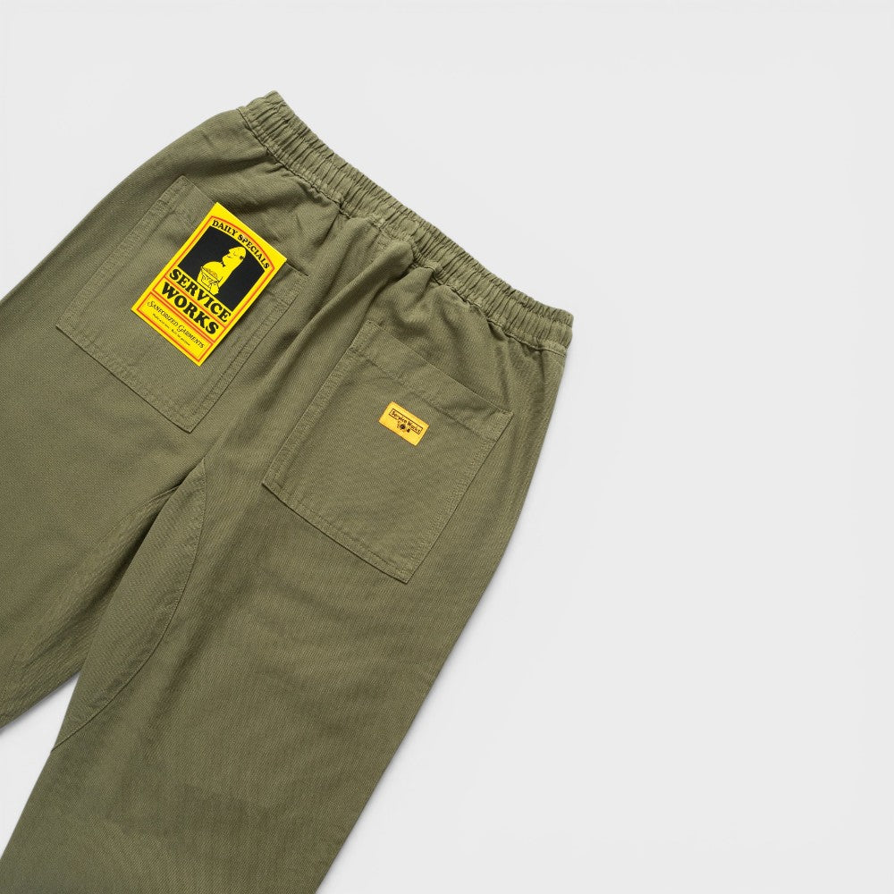 Service Works Classic Chef Pants Olive Sw001s26-olive