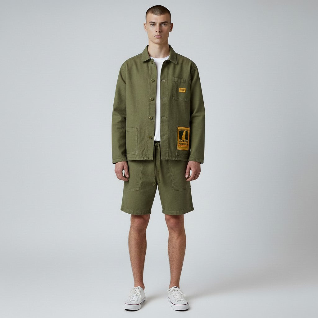 Service Works Classic Chef Shorts Olive Sw018s26-olive