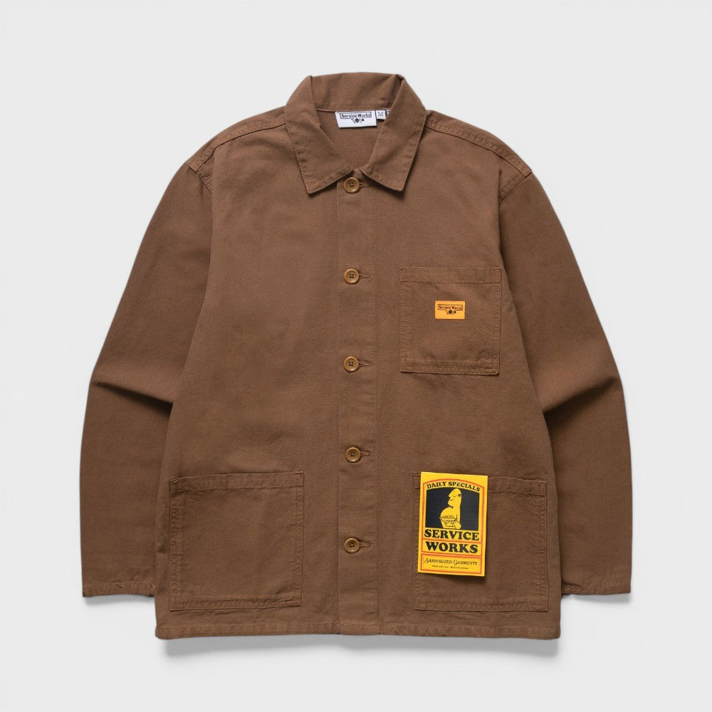 Service Works Classic Chore Shirt Bark Sw009w26-bark