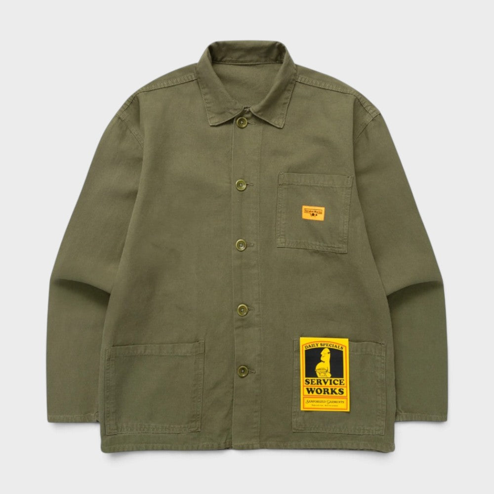 Service Works Classic Chore Shirt Olive Sw009w26-olive