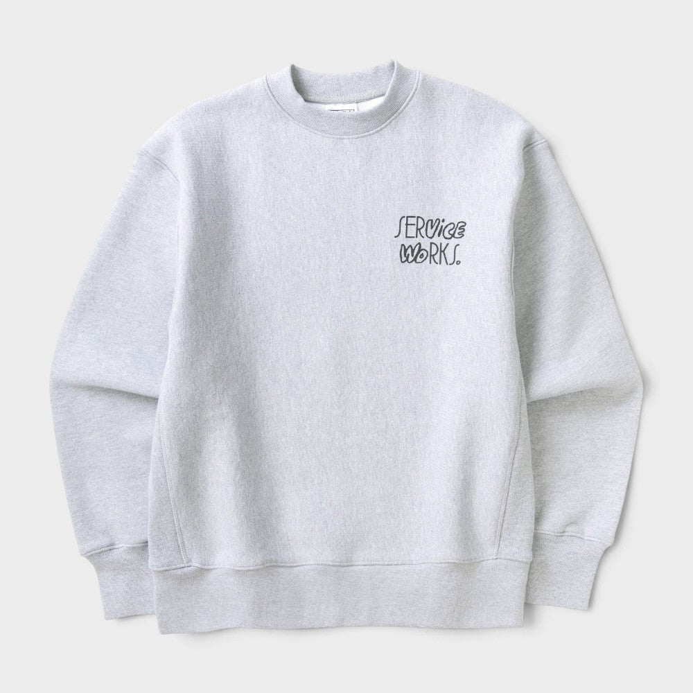 Service Works Double Vision Crewneck Heather Sw363w26-heather