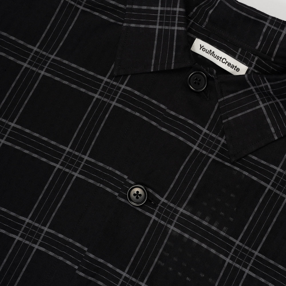 Ymc Pj Overshirt Black/Grey P2zap-black/Grey