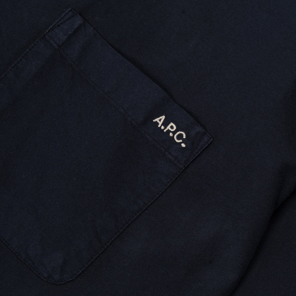 A.p.c. Chemise Mateo Logo Dark Navy Cohah-h12599