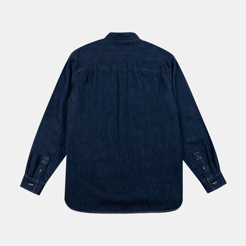 A.p.c. Chemise Mathias Logo Indigo Delave Cohal-h12586