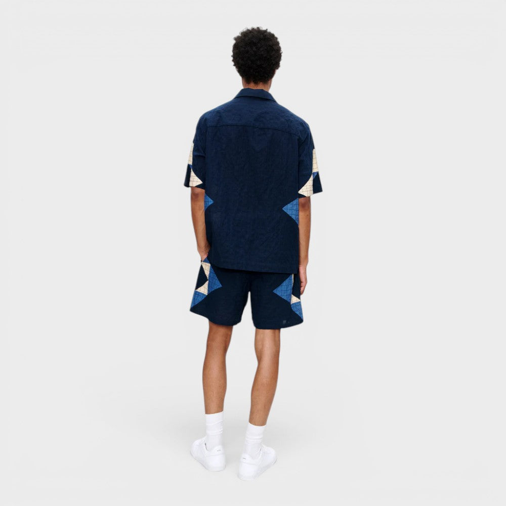 A.p.c. Chemise Patchwork Indigo Cohop-h12654-iai