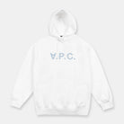 A.p.c. Hoodie Oversize Grand Vpc Blanc Bleu Cohbp-m27921