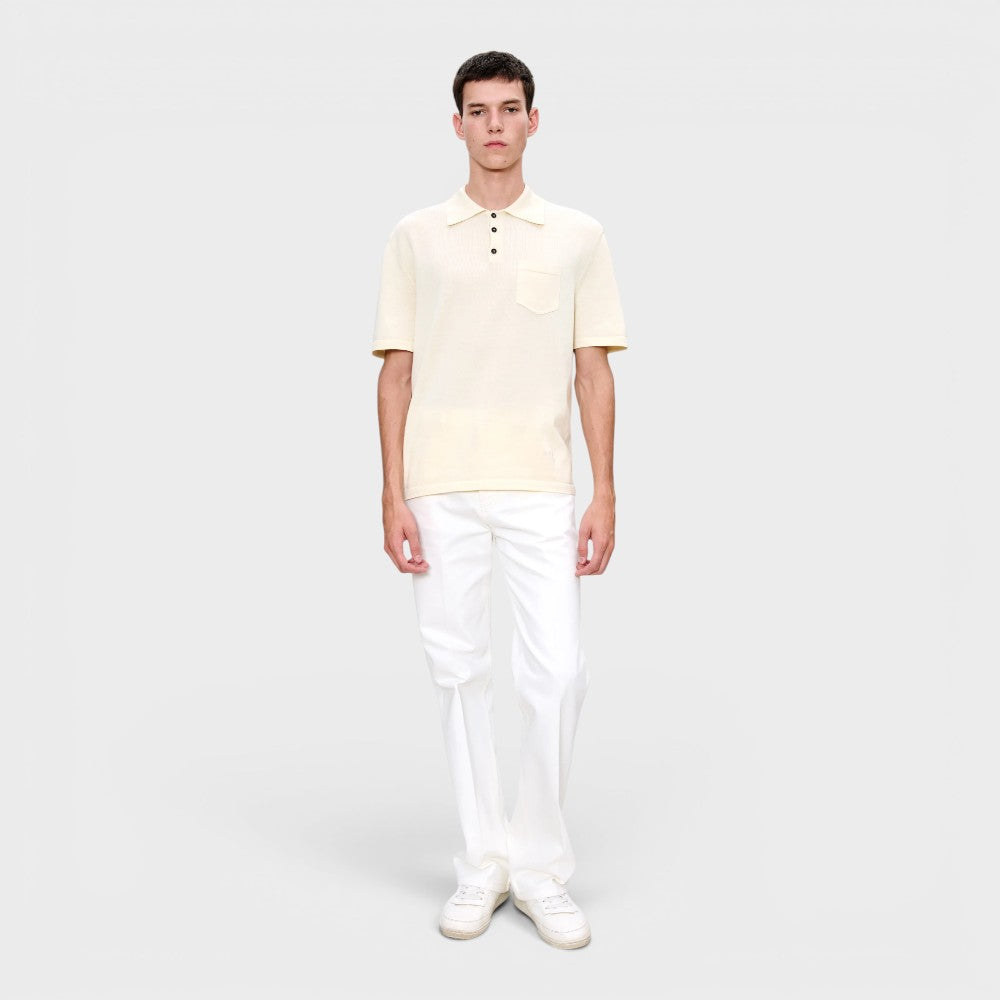 A.p.c. Polo Colin Knitwear Ecru Cohnw-h23478-aad