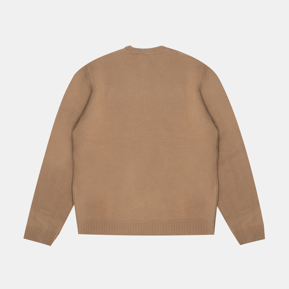 A.p.c. Pull Col Rond Camel Wvbdj-m23248-aab