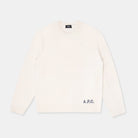 A.p.c. Pull Col Rond Ecru Wvbdj-m23248-aad