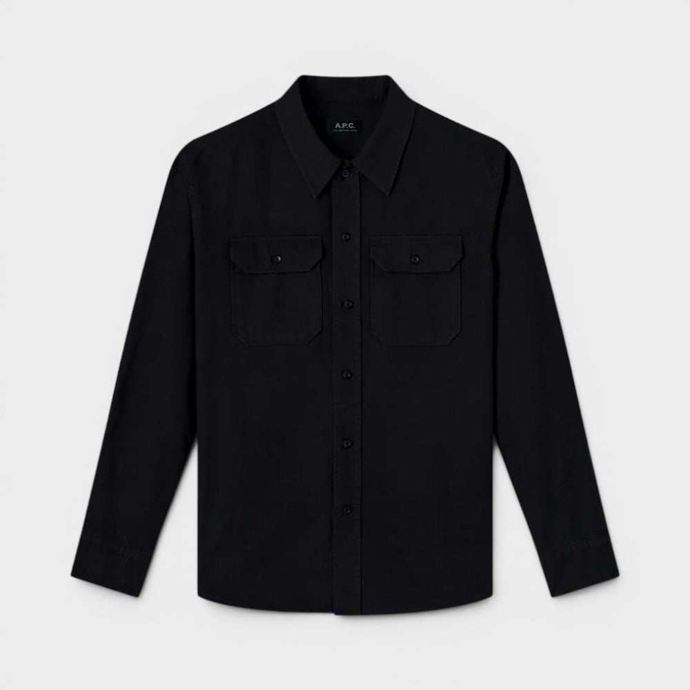A.p.c. Safari Surchemise Faux Noir Cohoh-h32072-lza