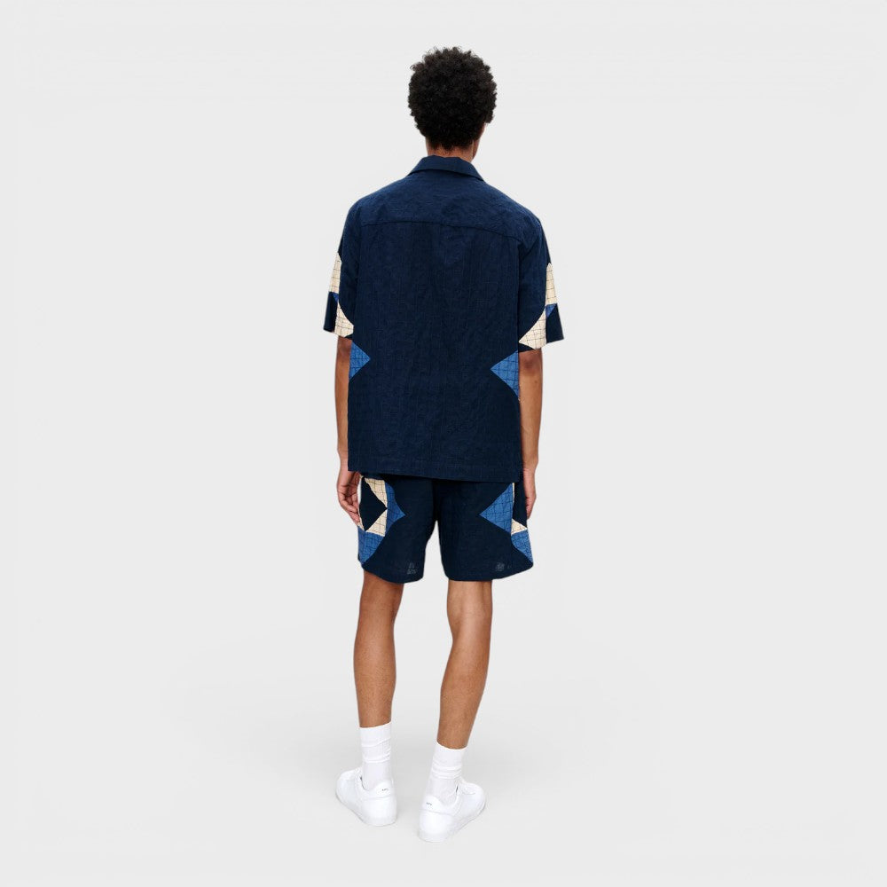 A.p.c. Short Patchwork Indigo Cohop-h10011-iai