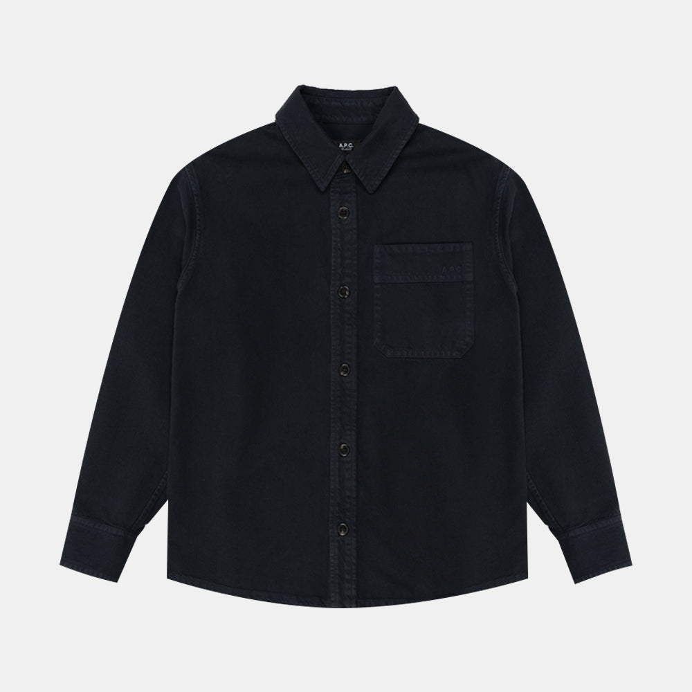 A.p.c. Surchemise Basile Brodee Poitr Dark Navy Cogzv-ho2918