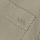 A.p.c. Surchemise Basile Brodee Poitr Vert Grise Cogbj-h02918