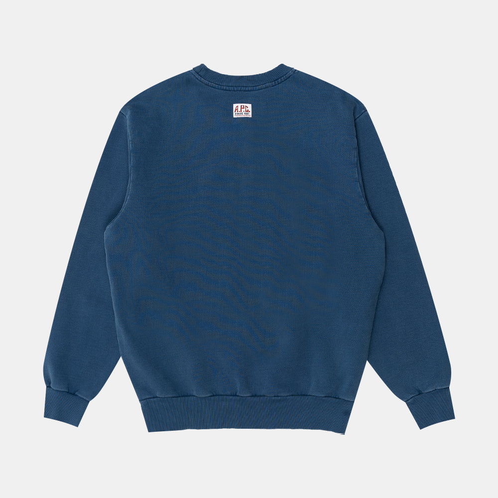 A.p.c. Sweat Label H Garment Dye Marine Cohcm-h27979